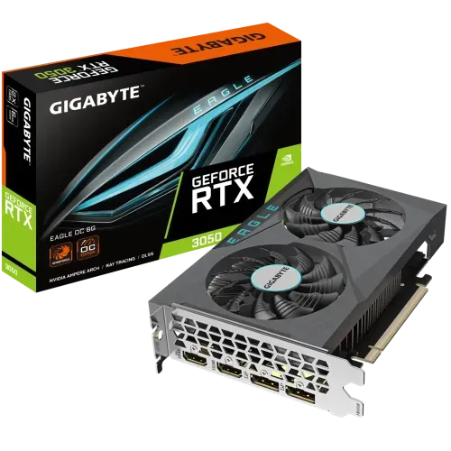 GIGABYTE GeForce RTX 3050 EAGLE OC 6GB GDDR6 Graphics Card